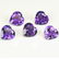 Natural Purple Amethyst 7x7 MM Heart Cut Loose Gemstone