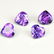 Natural Purple Amethyst 7x7 MM Heart Cut Loose Gemstone - 2