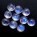 Blue Fire Rainbow Moonstone 6 MM Round Cabochon Loose - 2