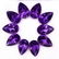 Natural Purple Amethyst 8x10 MM Pear Cut Loose Gemstone