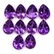 Natural Purple Amethyst 8x10 MM Pear Cut Loose Gemstone - 4