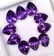 Natural Purple Amethyst 8x10 MM Pear Cut Loose Gemstone - 5