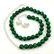 MALACHITE GEMSTONE 10 MM ROUND BEADS NECKLACE - 3