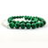 MALACHITE GEMSTONE 10 MM ROUND BEADS NECKLACE - 4