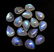 Blue Fire Rainbow Moonstone 8x10 MM Pear Cabochon Loose - 2