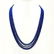 LAPIS LAZULI FACETED BEADS NECKLACE 175 CT, 5 STRAND