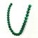 MALACHITE GEMSTONE 14 MM ROUND BEADS NECKLACE - 2
