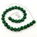 MALACHITE GEMSTONE 14 MM ROUND BEADS NECKLACE - 3