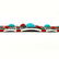 TURQUOISE GEMSTONE SILVER PLATED ANTIQUE BRACELET - 3