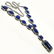 LAPIS LAZULI GEMSTONE SILVER PLATED BLUE NECKLACE - 3