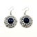 LAPIS LAZULI GEMSTONE SILVER PLATED EARRING - 3