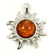 BALTIC AMBER GEMSTONE SILVER PLATED PENDANT JEWELRY 2" - 2