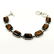 TIGER'S EYE GEMSTONE SILVER PLATED BROWN BRACELET