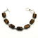 TIGER'S EYE GEMSTONE SILVER PLATED BROWN BRACELET - 2