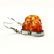 BALTIC AMBER GEMSTONE SILVER PLATED HOOK EARRING - 2