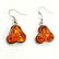 BALTIC AMBER GEMSTONE SILVER PLATED HOOK EARRING - 3