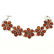 BALTIC AMBER GEMSTONE SILVER PLATED YELLOW BRACELET
