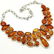 BALTIC AMBER GEMSTONE SILVER PLATED YELLOW NECKLACE