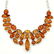 BALTIC AMBER GEMSTONE SILVER PLATED YELLOW NECKLACE - 4