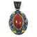 SANDSTONE GEMSTONE SILVER PLATED VINTAGE PENDANT - 2
