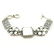 MOTHER OF PEARL GEMSTONE SILVER PLATED WHITE BRACELET