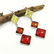 BALTIC AMBER GEMSTONE SILVER PLATED HOOK EARRING
