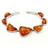 BALTIC AMBER GEMSTONE SILVER PLATED YELLOW BRACELET - 3