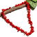 NATURAL RED CORAL GEMSTONE NECKLACE