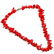 NATURAL RED CORAL GEMSTONE NECKLACE - 2