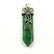 JADEITE GEMSTONE SILVER PLATED PENDANT 2" - 2