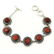 SANDSTONE GEMSTONE SILVER PLATED BROWN BRACELET - 2