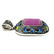 AMETHYST GEMSTONE SILVER PLATED VINTAGE PENDANT JEWELRY - 4