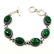 MALACHITE GEMSTONE SILVER PLATED GREEN BRACELET - 2