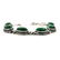 MALACHITE GEMSTONE SILVER PLATED GREEN BRACELET - 3