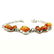 BALTIC AMBER GEMSTONE SILVER PLATED YELLOW BRACELET - 2