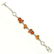 BALTIC AMBER GEMSTONE SILVER PLATED YELLOW BRACELET - 4