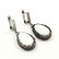 MOTHER OF PEARL GEMSTONE SILVER PLATED EARRING - 4