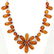 BALTIC AMBER GEMSTONE SILVER PLATED YELLOW NECKLACE - 2