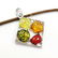 BALTIC AMBER GEMSTONE SILVER PLATED PENDANT JEWELRY