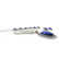 LAPIS LAZULI GEMSTONE SILVER PLATED JEWELRY SET - 2
