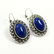 LAPIS LAZULI GEMSTONE SILVER PLATED JEWELRY SET - 3