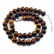 Natural Tiger's Eye Gemstone 8 mm Round Beads Necklace