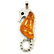 BALTIC AMBER GEMSTONE SILVER PLATED PENDANT JEWELRY 3" - 2