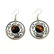 TIGER'S EYE GEMSTONE SILVER PLATED EARRING - 3