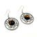TIGER'S EYE GEMSTONE SILVER PLATED EARRING - 4