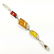 BALTIC AMBER GEMSTONE SILVER PLATED MULTICOLOR BRACELET