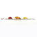 BALTIC AMBER GEMSTONE SILVER PLATED MULTICOLOR BRACELET - 2