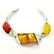 BALTIC AMBER GEMSTONE SILVER PLATED MULTICOLOR BRACELET - 3