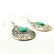 TURQUOISE GEMSTONE SILVER PLATED EARRING - 3