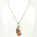 BALTIC AMBER GEMSTONE SILVER PLATED NECKLACE & EARRING - 4
